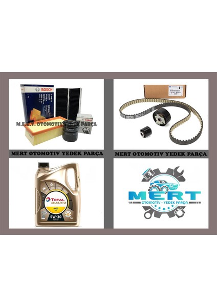 Peugeot 308 1.2 Vti Puretech 82HP Komple Bakım Seti ve Ineo Htc Motor Yağı