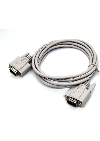 Beek Seri Kablosu, Db9 Erkek &lt;-&gt; Db 9 Erkek, 2 Metre, Bej Renk&lt;br&gt; beek Db9 M/m,beigie,2m