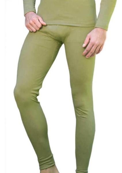 Erkek Haki Askeri Termal Şardonlu Alt Içlik