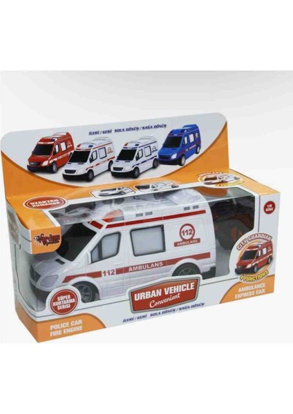 Uzaktan Kumandalı Ilk Yardım Araçları Itfaiye Polis Jandarma Ambulans 1:18 Ölçek