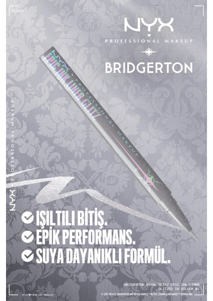 Brıdgerton Koleksiyonu Işıltılı Eyelıner Paleti -01 Glıtzed In Sılver fırsatları