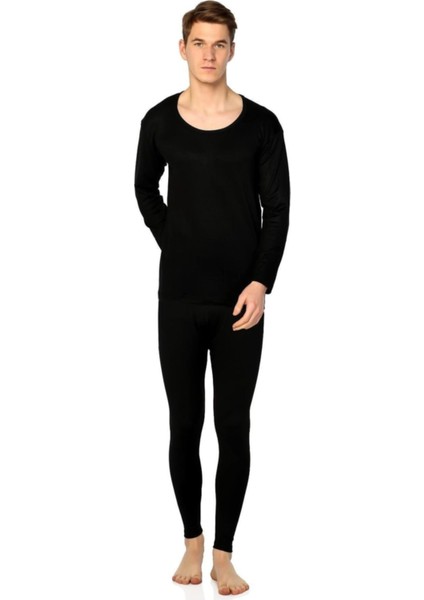 Erkek Siyah Şardonlu Termal Içlik Takım