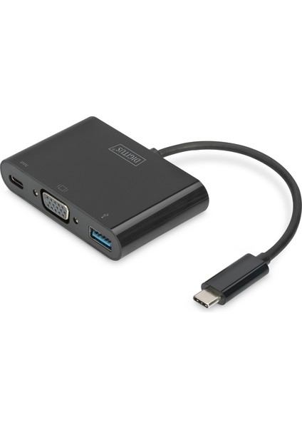 Digitus USB 3.1 (Gen. 1) (Usb Tip C) &lt;-&gt; VGA Grafik Adaptörü&lt;br&gt; giriş: 1 x USB Tip C Erkek (Bilgisayar Bağlantısı Için)&lt;br&gt; çıkış:&lt;br&gt; 1 x Şarj Özellikli USB Tip C (Pd 2.0) Di