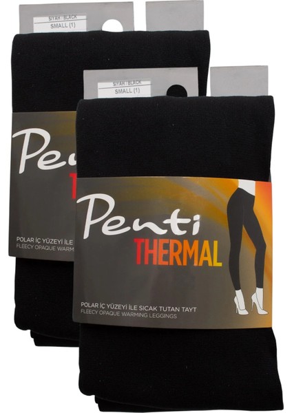 Termal 2'li Kadın Siyah Içi Polar Esnek Tayt fiyatları
