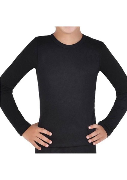 Erkek Çocuk Siyah Termal Üst