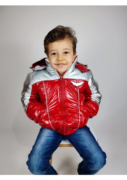 Çocuk Polar Astarlı Parlak Şişme Mont indirimleri