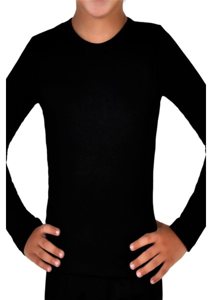 Erkek Çocuk Siyah Termal Üst