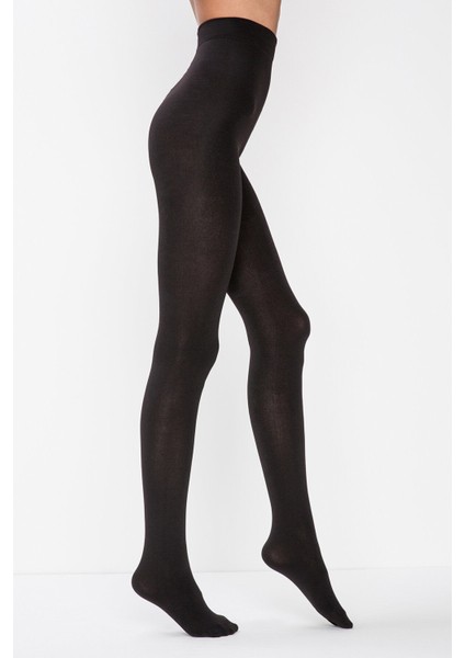 Kadın Siyah Termal Külotlu Çorap 2'li