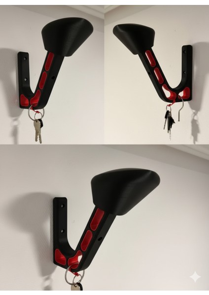 Motosiklet Kask Askısı Duvar Tipi Kask Tutucu ve Anahtarlık Standı modelleri