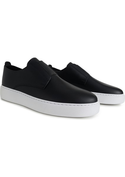 GRE0173 Hakiki Deri Hafif Beyaz EVA Yüksek Taban Bantlı Günlük Siyah Rahat Erkek Casual Ayakkabı fırsatları