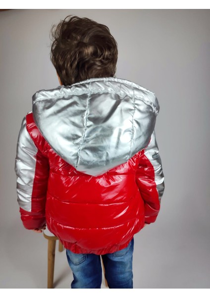 Çocuk Polar Astarlı Parlak Şişme Mont