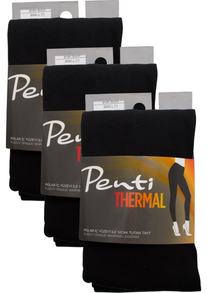 Termal 3'lü Kadın Siyah Içi Polar Esnek Tayt fiyatları