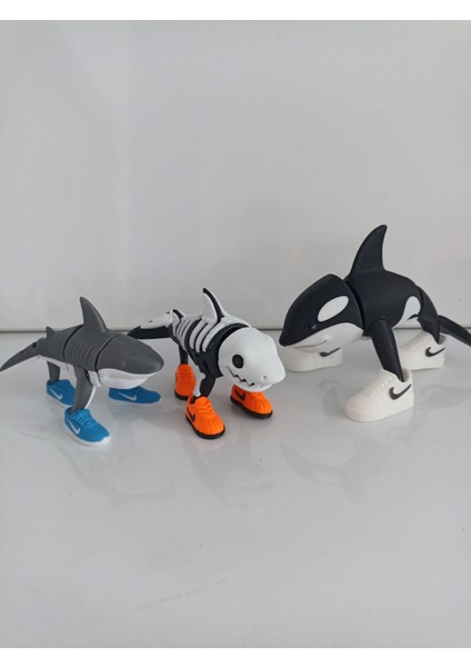 Orcalero Orcala Tralalero Tralala Brainrot Figür Karakterler Oyuncak 3 Lü Set