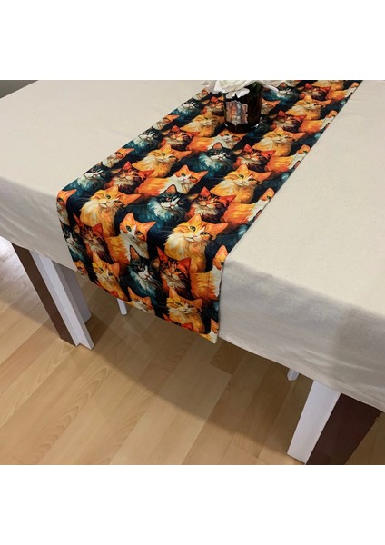 Pati Koleksiyonu, Yüksek Kaliteli Dijital Baskılı Runner, Dayanıklı, Modern Tasarım 40X110 cm fırsatları