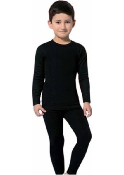 Erkek Çocuk Siyah Termal Üst