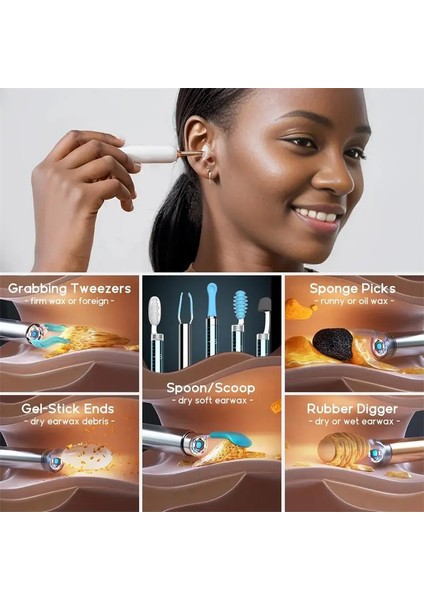 Bebırd Home 30S Famıly Edıtıon 10MP Kamera 3.5mm Lens Şarjlı Wıfı Görüntülü Kulak Temizleme Seti