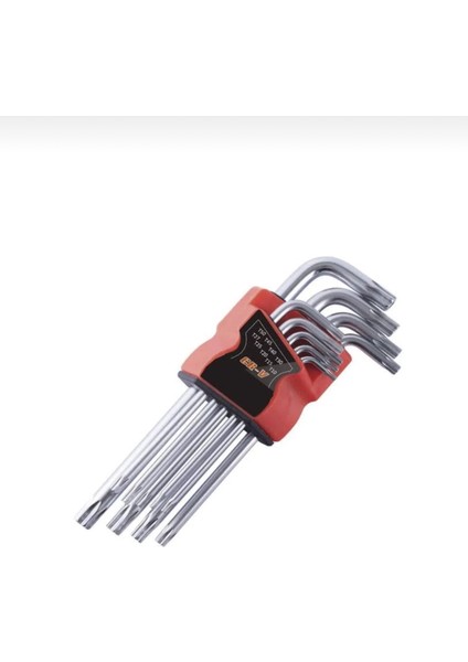 Uzun Boy Torx Başlı Yıldız Allen Takımı 9 Parça modelleri