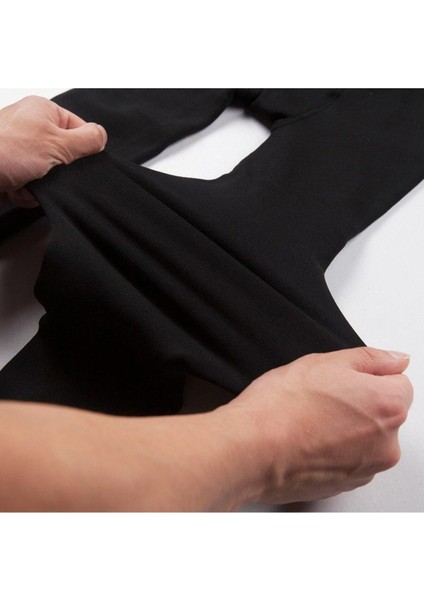 Kadın Siyah Termal Peluş Tayt 2012 modelleri