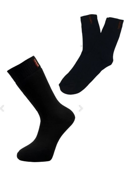 Erkek Siyah Termal Havlu Çorap modelleri