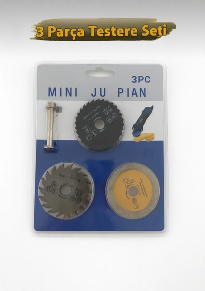 Mini Daire Gravür Testere Seti 3 Parça