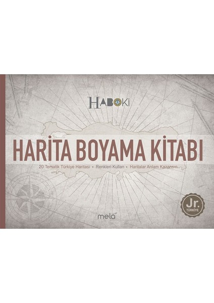 Harita Boyama Kitabı 20 Tematik Türkiye Haritası