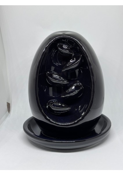 Seramik Geri Akış Tütsülük Siyah