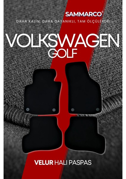 Volkswagen Golf 6 2009-2013 Halı Paspas Velur Paspas Kumaş Paspas Oto Paspas modelleri