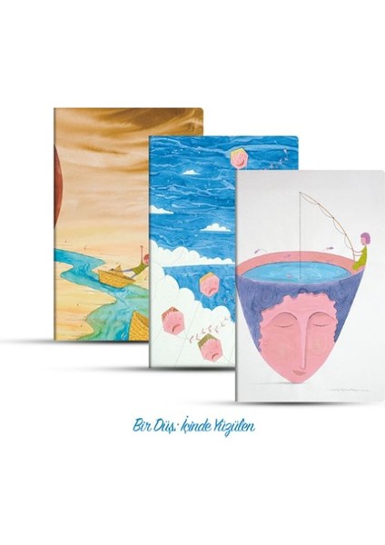 Üçlü Çizgili Defter Seti: Bir Düş: Içinde Yüzülen