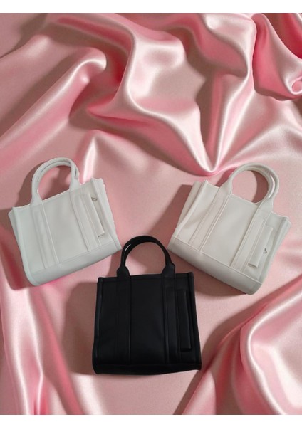 Kadın Şık Suni Deri Fermuarlı Siyah Omuz ve El Çantası modelleri