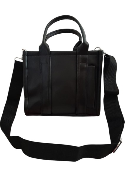 Kadın Şık Suni Deri Fermuarlı Siyah Omuz ve El Çantası indirimleri