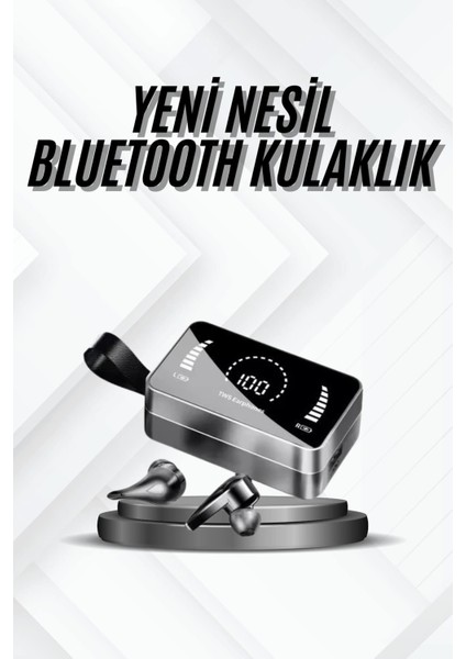 Tws Bluetooth Kulaklık Kablosuz Uzun Pil Ömrü Dijital Göstergeli Powerbank