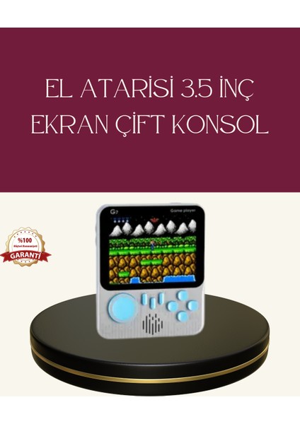 Şarjlı 3.5 Inç Retro Oyun Konsolu