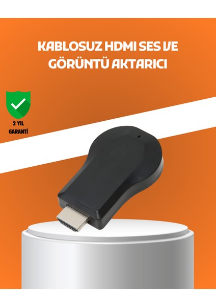 Yazılım Gerektirmeyen Kablosuz Mirroring Adaptörü – 1080P Hd Görüntü Kalitesi