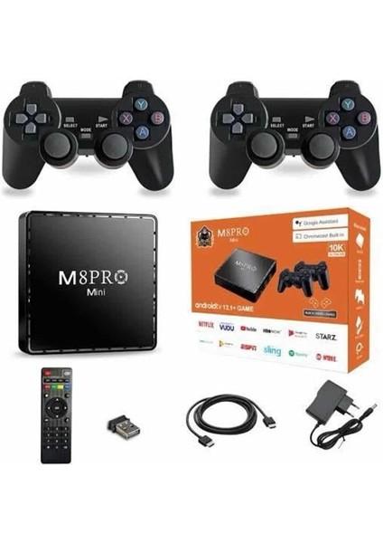 M8 Pro Mını 4 8 10 K Hd Hdr Android Tv 5g Retro 10000 Oyunlu fırsatları