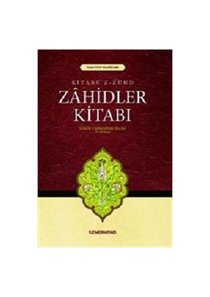 Zahidler Kitabı (Kitabü'z Zühd)
