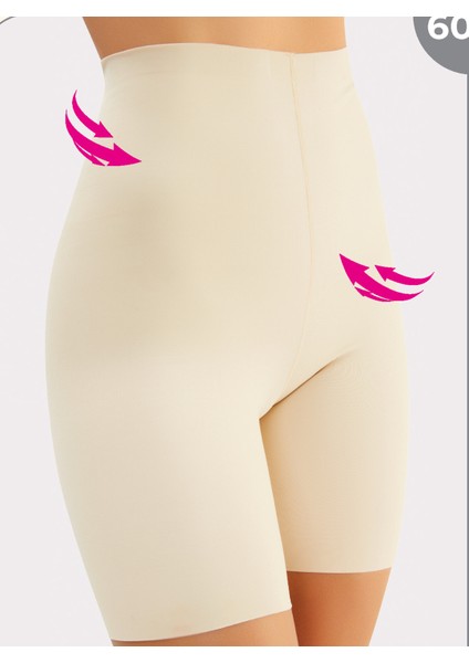 Ten Lazer Kesim Yüksek Bel Şort Korse 6002