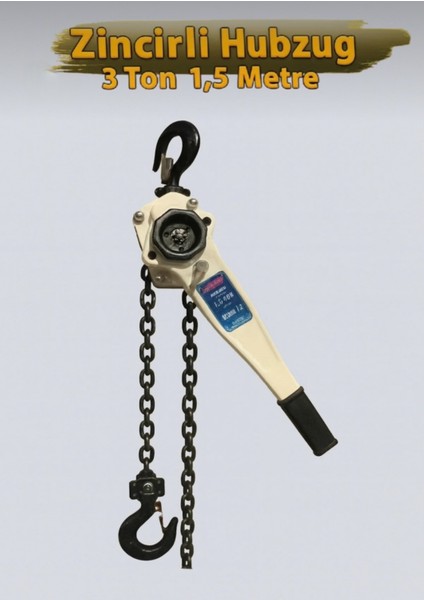 Zincirli Hubzug 3 Ton 1,5 Metre