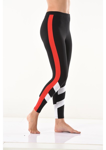 Derya Kurşun Şeritli Kadın Tayt 0588 fırsatları