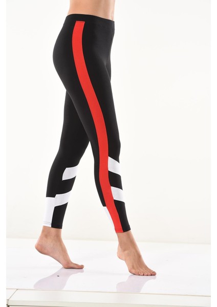 Derya Kurşun Şeritli Kadın Tayt 0588 indirimleri