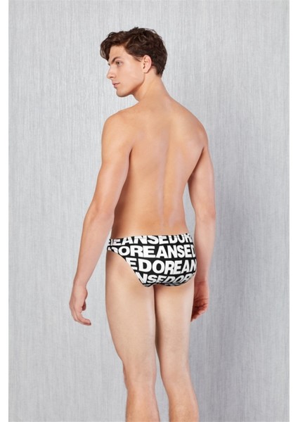 Yazılı Baskılı Erkek Slip 1236