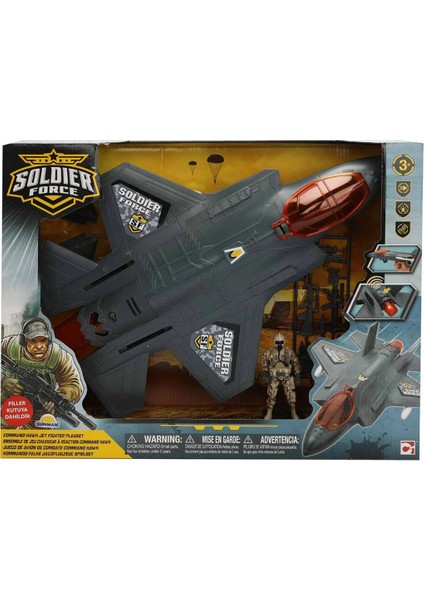 Nessiworld Sesli ve Işıklı Soldier Force Air Hawk Attack Oyun Seti