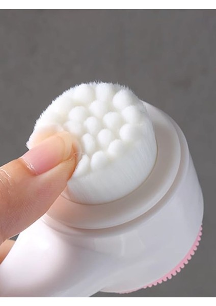 Nano Ultra Yumuşak Yüz Temizleme Fırçası Siyah Nokta Gözenek Temizleyici Aparat Çift Başlıklı fiyatları