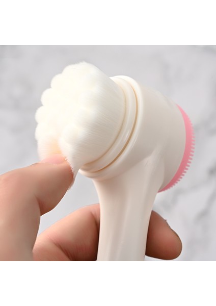 Nano Ultra Yumuşak Yüz Temizleme Fırçası Siyah Nokta Gözenek Temizleyici Aparat Çift Başlıklı modelleri