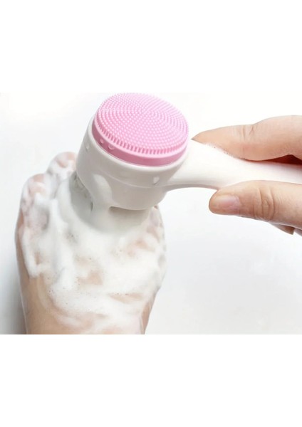 Nano Ultra Yumuşak Yüz Temizleme Fırçası Siyah Nokta Gözenek Temizleyici Aparat Çift Başlıklı fırsatları