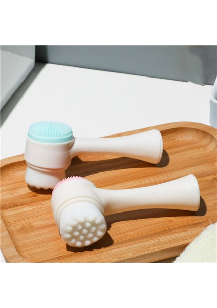 Nano Ultra Yumuşak Yüz Temizleme Fırçası Siyah Nokta Gözenek Temizleyici Aparat Çift Başlıklı indirimleri