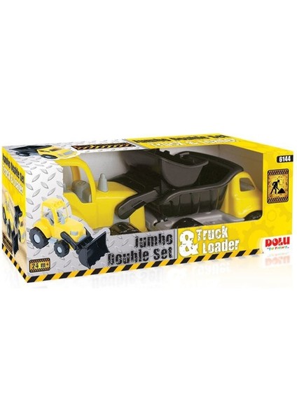 Nessiworld 6144 Jumbo Ikili Kamyon- Dozer Set