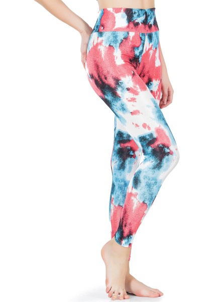 Derya Kurşun Desenli Yüksek Bel Kadın Tayt 0606 fiyatları