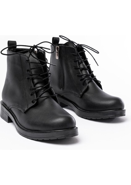 165-225 Siyah Bağcıklı Fermuarlı Günlük Kadın Bot fırsatları