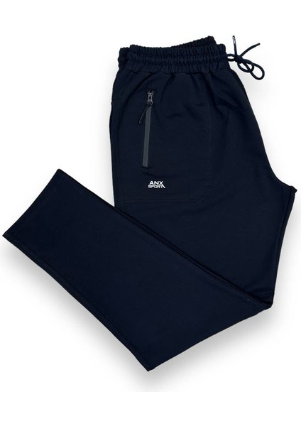 Erkek Büyük Beden Beli Lastikli Cepli Eşofman Altı