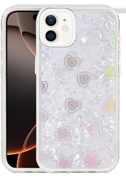 Apple iPhone 11 Lumi Desenli Kapak - BEYAZ-(5796)